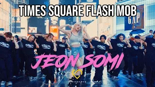 JEON SOMI (전소미) TIMES SQUARE FLASH MOB WITH I LOVE DANCE