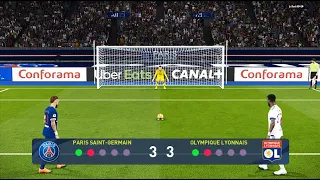 PES 2021 - PSG vs LYON - Penalty Shootout - Ligue 1 - Gameplay PC