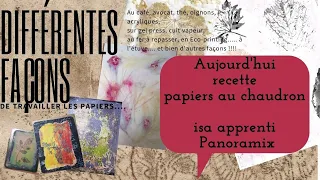 Cuisson de papiers + végétaux pour un effet vieilli #Ecoprint - Papiers du chaudron