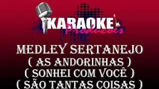 MEDLEY SERTANEJO - AS ANDORINHAS+SONHEI COM VOCÊ+SÃO TANTAS COISAS ( KARAOKE )