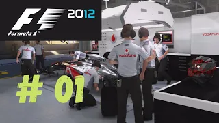 F1 2012 Modo Carreira #1 - Teste de Jovens Pilotos