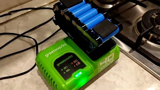 Аккумулятор Greenworks 40v, 6 а.ч. не заряжается--ещё одна возможная причина ?