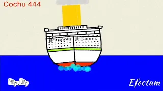 BRITANNIC sinking animation/animacion del Britannic