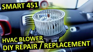 Smart 451 HVAC Blower Replacement DIY How To