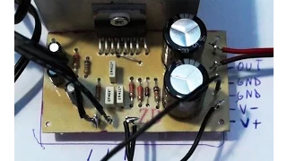 Building an 100W Audio amplifier