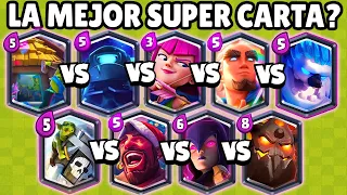 CUAL ES LA MEJOR SUPER CARTA? | DESAFIO DE SUPER CARTAS | CLASH ROYALE