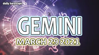 ❤️ Gemini horoscope today- March 29, 2021  ♊️ 🌞 ✅