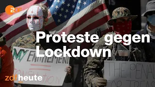 Lockdown in den USA: Demonstranten gehen gegen Ärzte