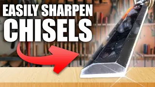 How to Sharpen a Chisel CHEAP and EASY!