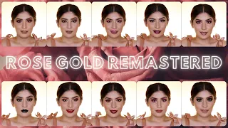 1 Palette 10 Looks | Huda Beauty Rose Gold Remastered | Shreya Jain