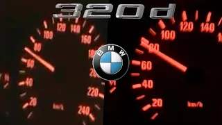 BMW E46 320d Stock vs Chipped - 150PS vs 195PS - 0-100 km/h Beschleunigung (0-60 mph) Acceleration