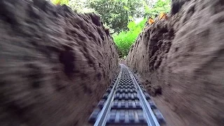 Super Long LEGO Train Track Setup Outdoor!