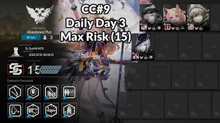 [Arknights] CC#9 - Daily Day 3 | Max Risk (15) | "Abandoned Plot"