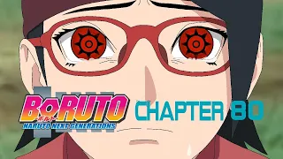 Sarada awakens mangekyo sharingan | sasuke and boruto leave village| Boruto chapter 80 fan animation