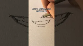 How to draw someone smiling (Evil) ||  Jmarron