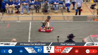 FRC 2023 Charged Up | Fort Worth Finals Tiebreaker | FRC 3005, 6672, 5613