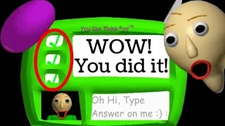 escaping baldi basics only using speed and genius noclip