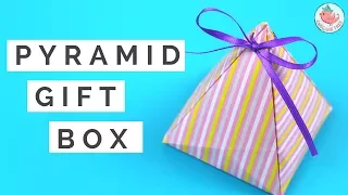 DIY Gift Box - How to Make A Pyramid Gift Box Tutorial - Gift Wrapping Idea