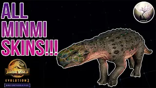 ALL MINMI SKINS SHOWCASE!!! - Jurassic World Evolution 2 Early Cretaceous Pack