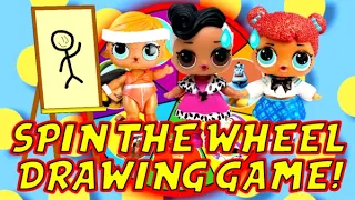 LOL Surprise Dolls Toy Story 4 Aladdin Spin the Wheel Drawing Game w/ Dollface! | LOL Dolls Families