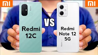 Redmi 12C vs Redmi Note 12 5G || Redmi Note 12 5G vs Redmi 12C