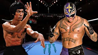 BRUCE LEE VS REY MYSTERIO 😱🔥😰*WARZONE* (EA SPORTS UFC 4) UFC KNOCKOUTS | BRUCE LEE FIGHT | 8K UHD