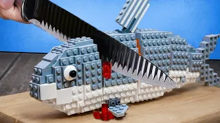 Lego Salmon Sushi / Fish Cutting Skills / Stop Motion Cooking & ASMR