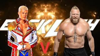 wwe cody rhodes vs brock lesnar |backlash | WWE | WR2D