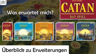 CATAN® Erweiterungen Vergleich