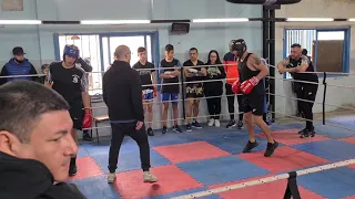 boxeo primera pelea exhibición