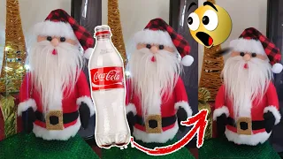 PAPA NOEL con Garrafa Pet 😱| Muñeco Navideño con BOTELLA PLÁSTICA ♻️