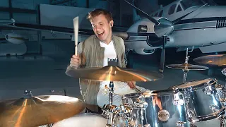 Foo Fighters - Learn To Fly (Drum Cover in an Airplane Hangar)