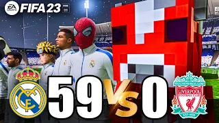 FIFA 23 | RONALDO, MESSI, SPIDER MAN, SON GOKU, BATMAN, ALL STARS | Real Madrid 59 - 0 Liverpool