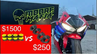 Most expensive velocity stacks vs turn 13 on Honda CBR 1000rr and a mod that’s never been done