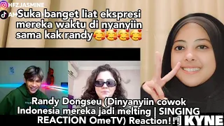 Randy Dongseu (Dinyanyiin cowok Indonesia mereka jadi melting | SINGING REACTIONS OmeTV) Reaction!!!