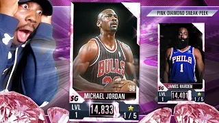PINK DIAMOND MICHAEL JORDAN PACK OPENING! NBA 2K Mobile Season 4