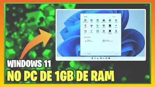 ✅ Windows 11 Lite Com 1GB de Ram DDR2 2