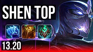 SHEN vs PANTHEON (TOP) | 7/1/15, 1.9M mastery, 300+ games, Dominating | NA Master | 13.20