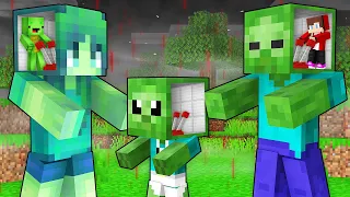 How Mikey and JJ Control Zombie Family Mind in Minecraft (Maizen)