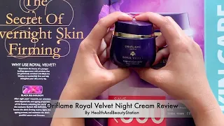 Oriflame Royal Velvet Repairing Night Cream Review - By HealthAndBeautyStation