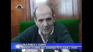 Int.Mun. Pablo Zurro - Comenzó la obra del gasoducto a Juan J. Paso