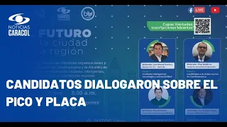 Foro 'El futuro de la ciudad y la región': candidatos a la Alcaldía de Bogotá hablaron de movilidad