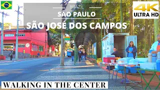 Caminhando nas ruas do Centro 🇧🇷 São José dos Campos - Interior SP【4K】#4kwalk #sjcampos #brazil