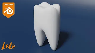 How to Easily Model a Tooth in Blender | Tutorial