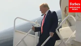WATCH: Former President Trump Arrives In South Carolina For Campaign Rally