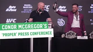 Highlights || Conor McGregor shows New York a “Proper Press Conference”