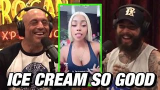 Joe Rogan reacts to PINKYDOLL NPC trend (Ice Cream So Good) with Post Malone