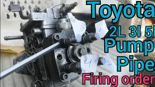 Toyota 2L 3L 5l pump pipe firing order