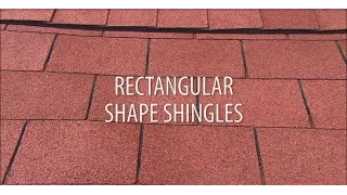 Installing rectangular roof shingles