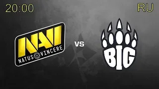 [RU][1080] Natus Vincere VS BIG bo3 | ESL PRO LEAGUE SEASON 11